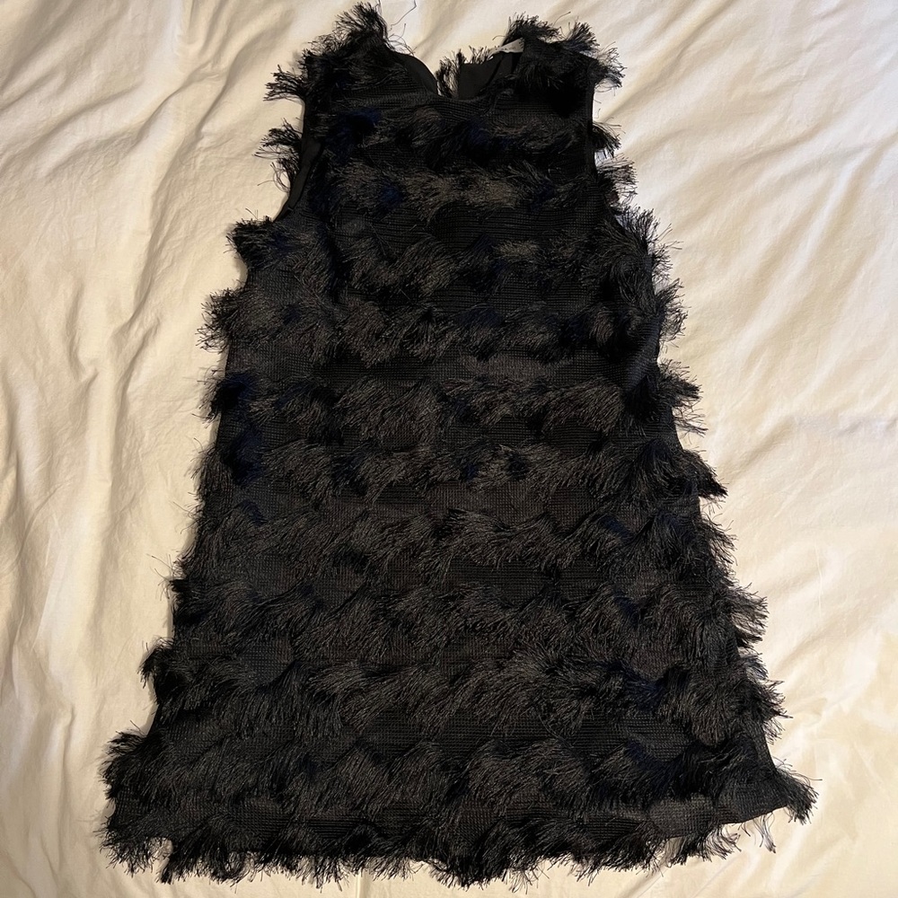 Black fringe dress